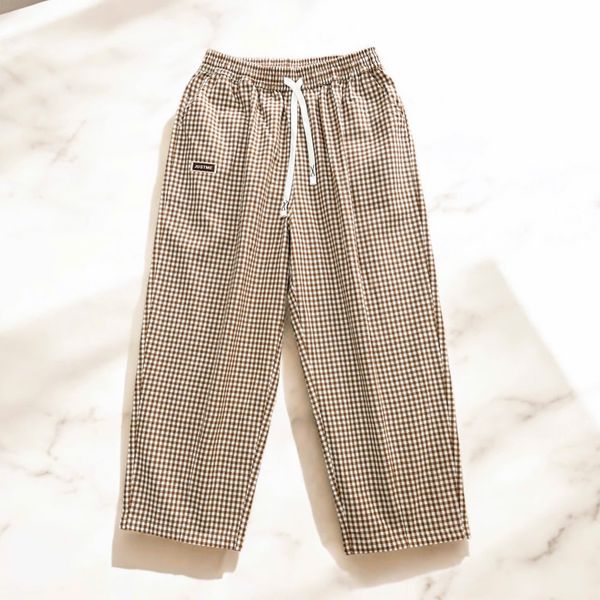  Q93- Quần Karo Baggy Rút Dây 