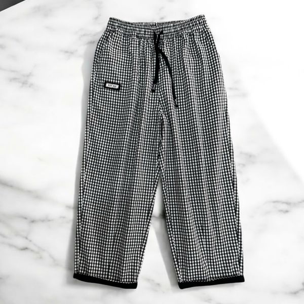  Q93- Quần Karo Baggy Rút Dây 