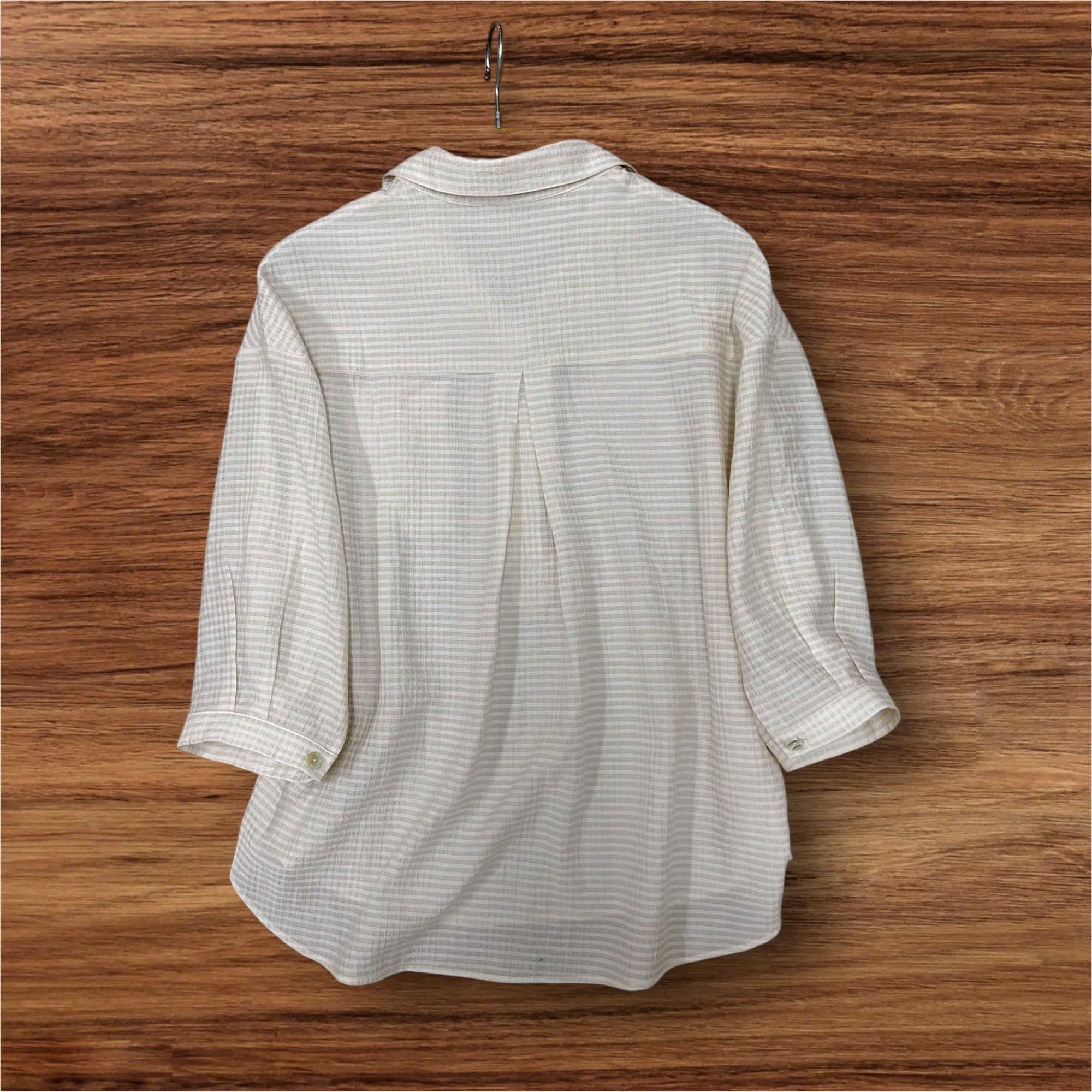  A568-Áo Sơ Mi Ca Rô Cổ Trụ 