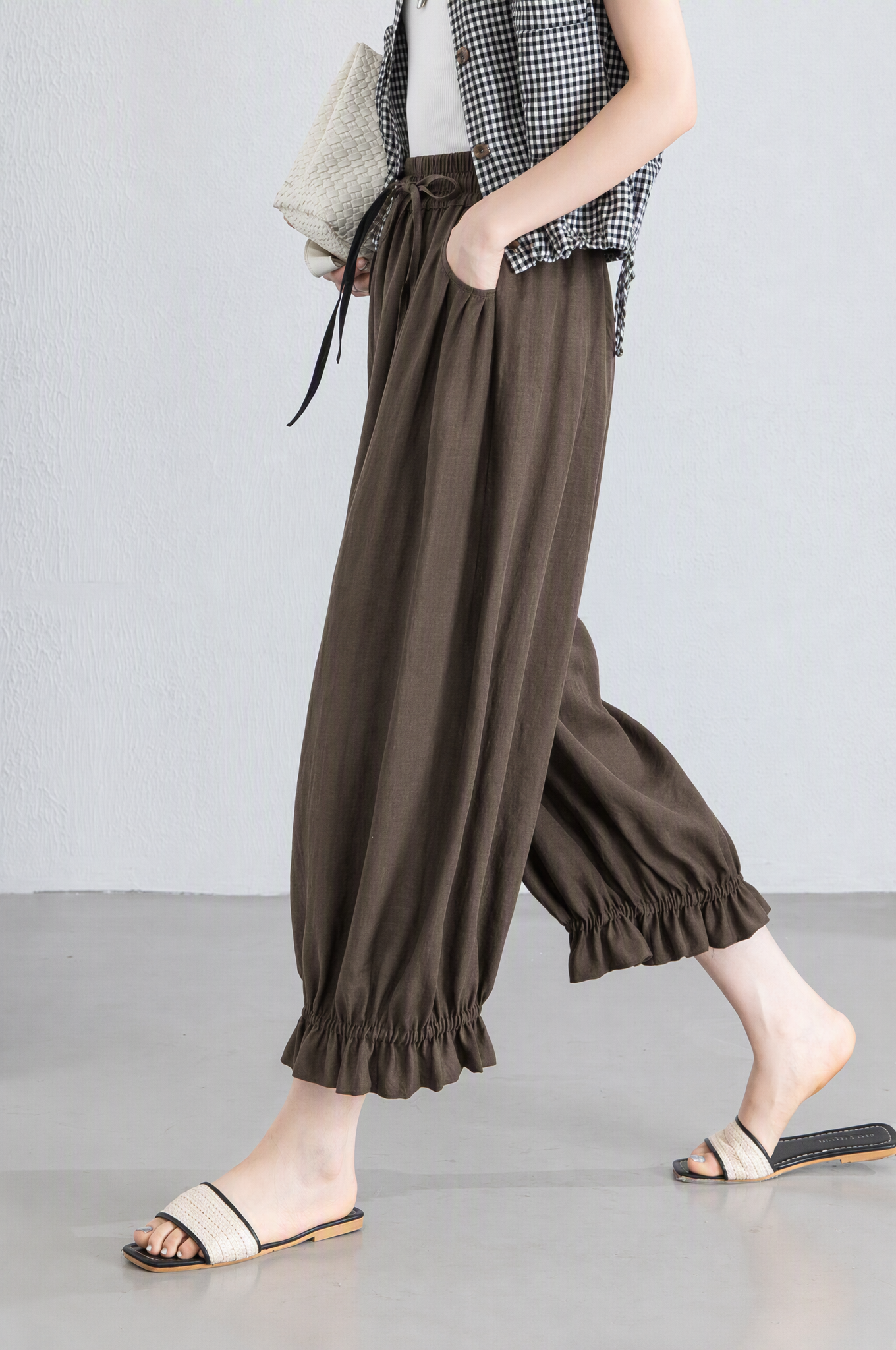  Q446- Quần Linen Lụa Viscose 