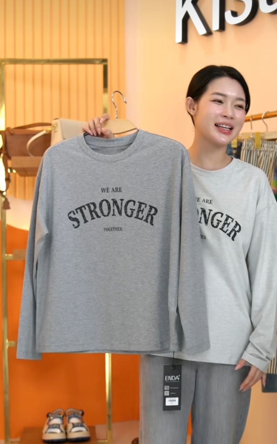  AT08-Áo Thun Cotton Tay Dài Stronger 