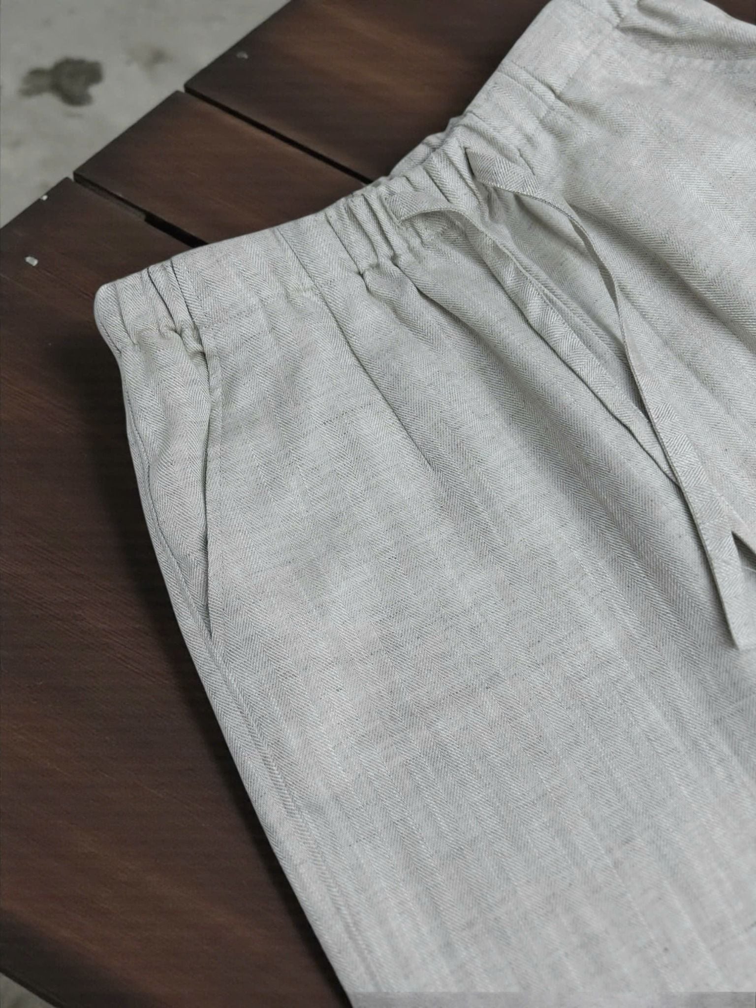  Q353- Quần Suông Linen Tencel Dây Rút 
