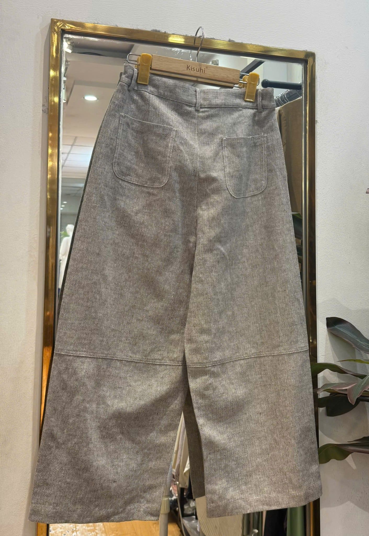  Q447-Quần Linen Bố Khóa Kéo 