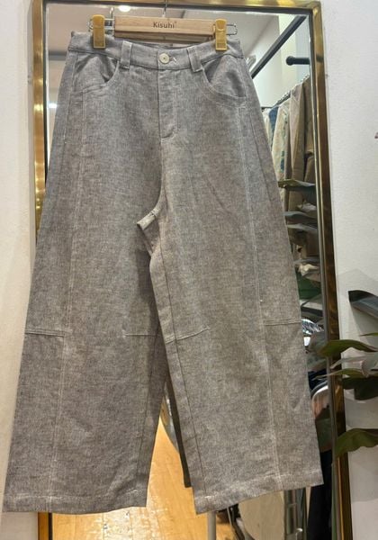  Q447-Quần Linen Bố Khóa Kéo 