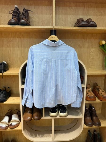  A946-Áo Sơ Mi Linen Thêu 2 Sợi 