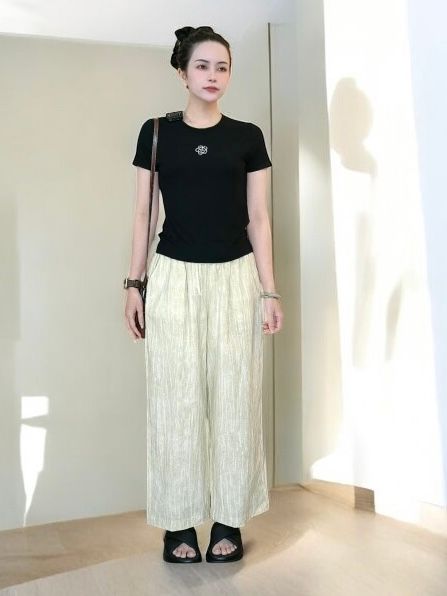  Q282- Quần Suông Linen Cotton 