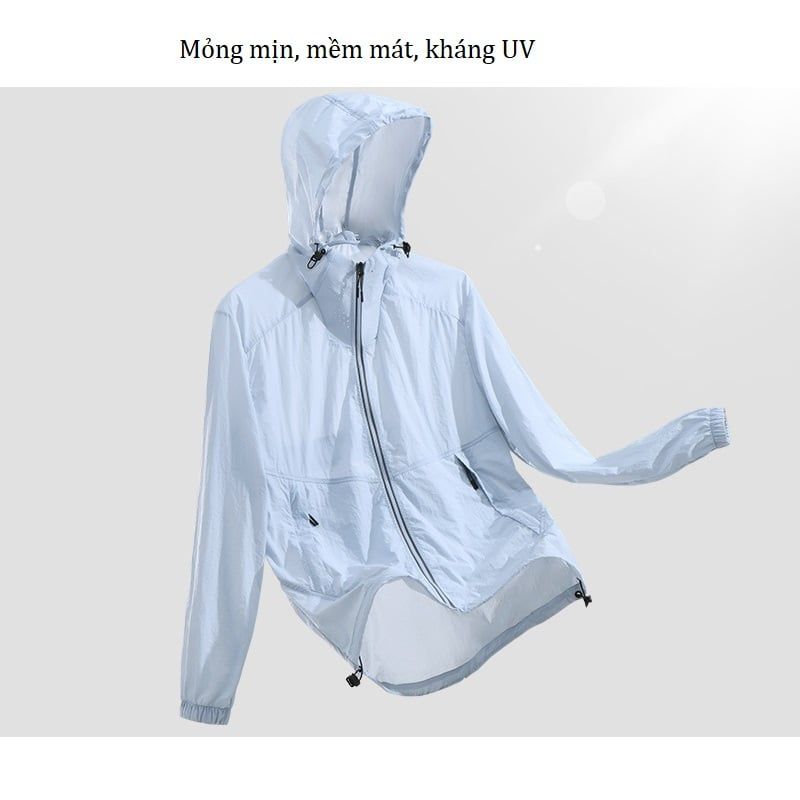  K7-Áo Khoác Chống Nắng Thoáng Mát Kháng Nước Tựa Lá Sen 