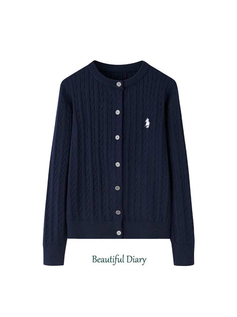  A722-Áo Len Dệt Kim Cardigan Thêu Gấu Mùa Thu Hàn Quốc 