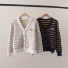 A758-Áo Len Dệt Kim Cardigan Cún Cưng Dệt Nghệ Thuật Mùa Thu