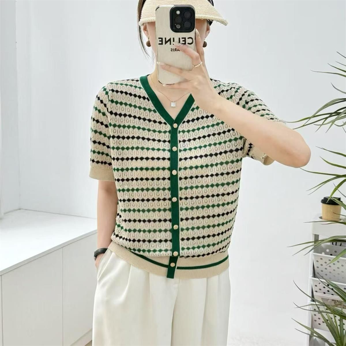  A642-Áo Len Lụa Dệt Kim Cổ Điển Nghệ Thuật 