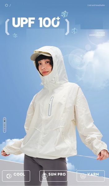  K3-Áo Khoác Chống Nắng Thoáng Mát Trùm Đầu 