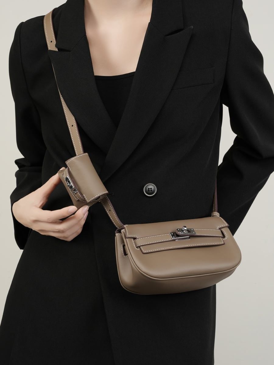  TX147-Túi Xách Mini Kelly Đeo Vai Thời Trang 