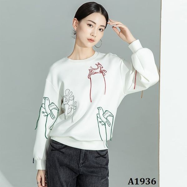  A1936-Áo Len Thêu Tua Rua 