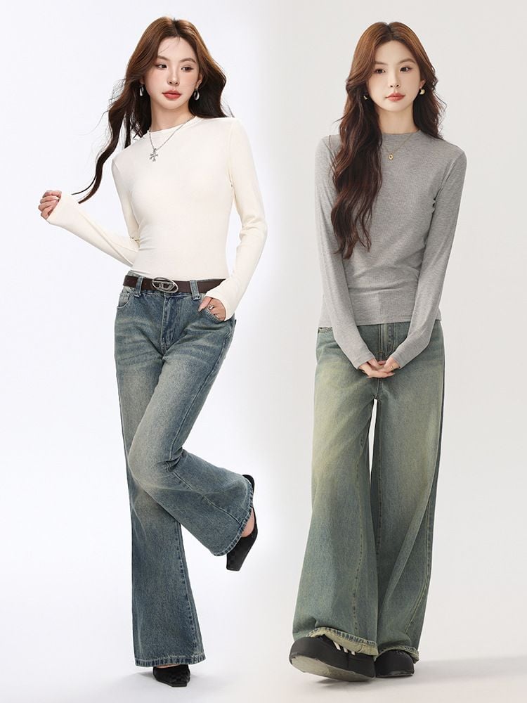  A433-Áo Len Lụa Dài Tay 