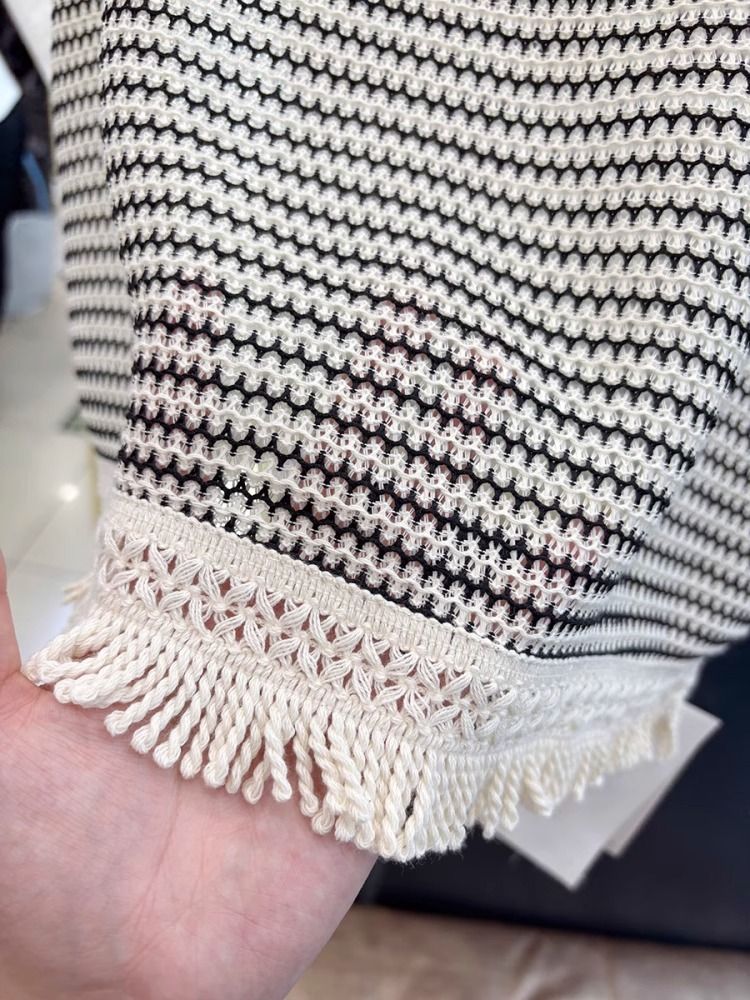  A677-Áo Len Lụa Tua Rua 