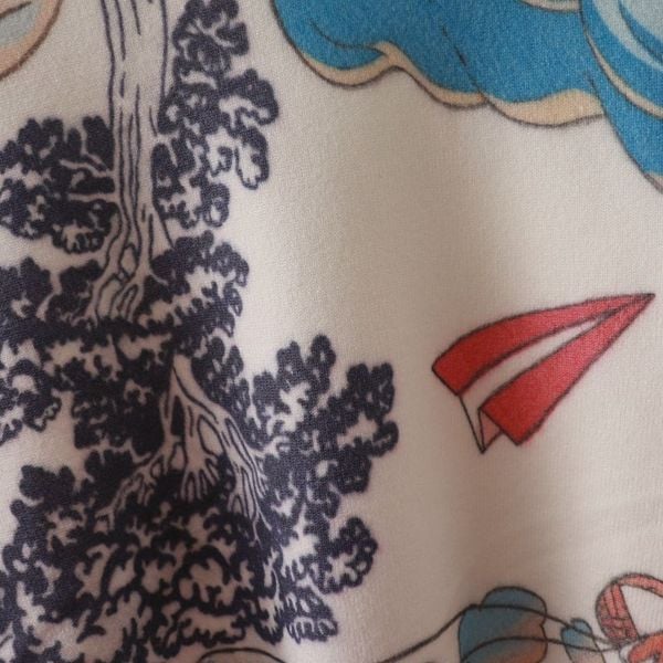  A821-Áo Len Dệt Kim Trừu Tượng Hoạt Họa Mùa Thu 