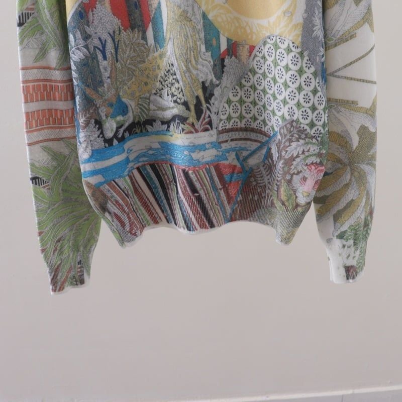  A823-Áo Len Dệt Kim Họa Tiết Nghệ Thuật Mùa Thu 