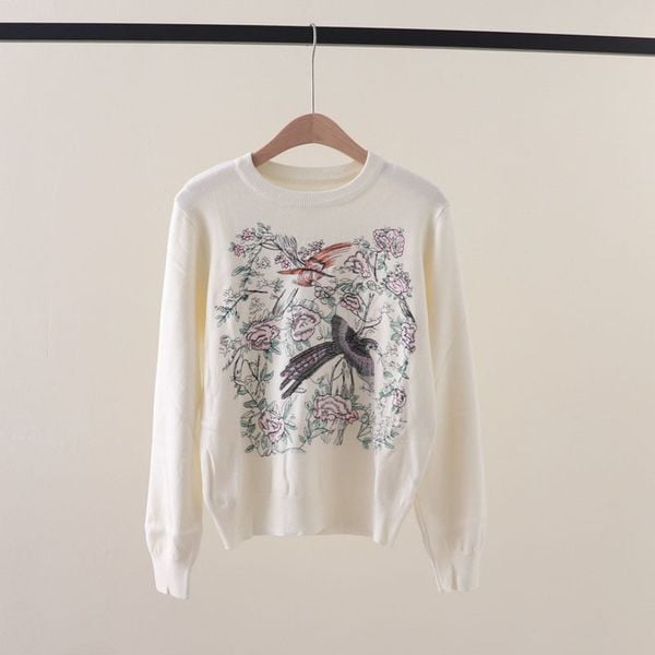  A836- Áo Len Dệt Kim Vũ Khúc Xuân Điểu Mùa Thu 