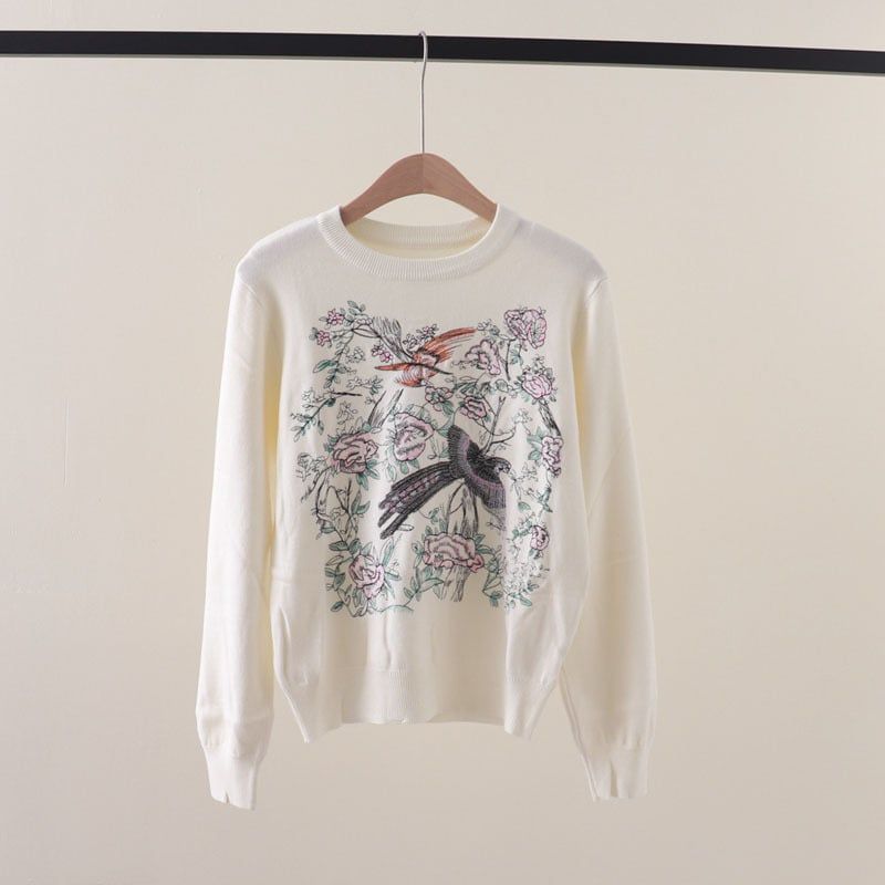  A836- Áo Len Dệt Kim Vũ Khúc Xuân Điểu Mùa Thu 