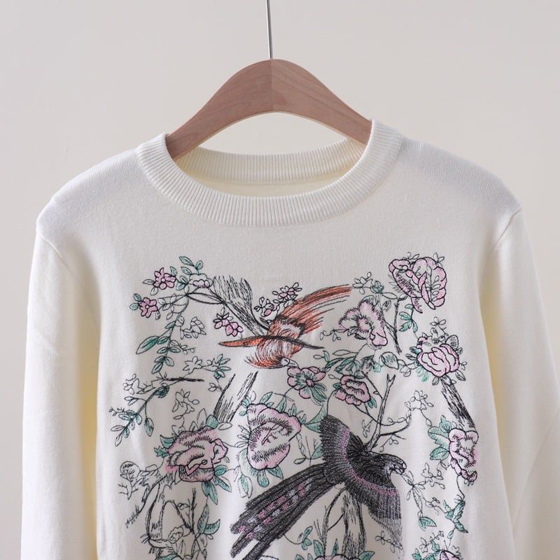  A836- Áo Len Dệt Kim Vũ Khúc Xuân Điểu Mùa Thu 