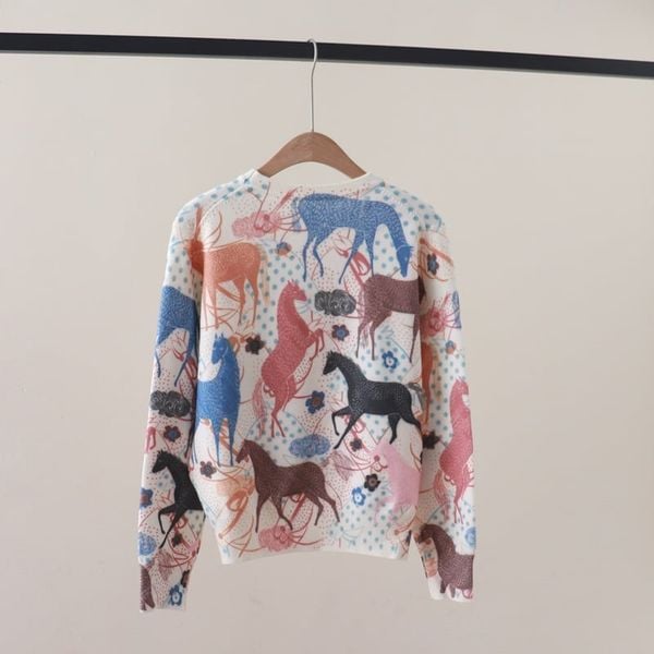  A862-Áo Len Dệt Kim Vũ Khúc Ngựa Phi 