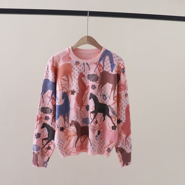  A862-Áo Len Dệt Kim Vũ Khúc Ngựa Phi 