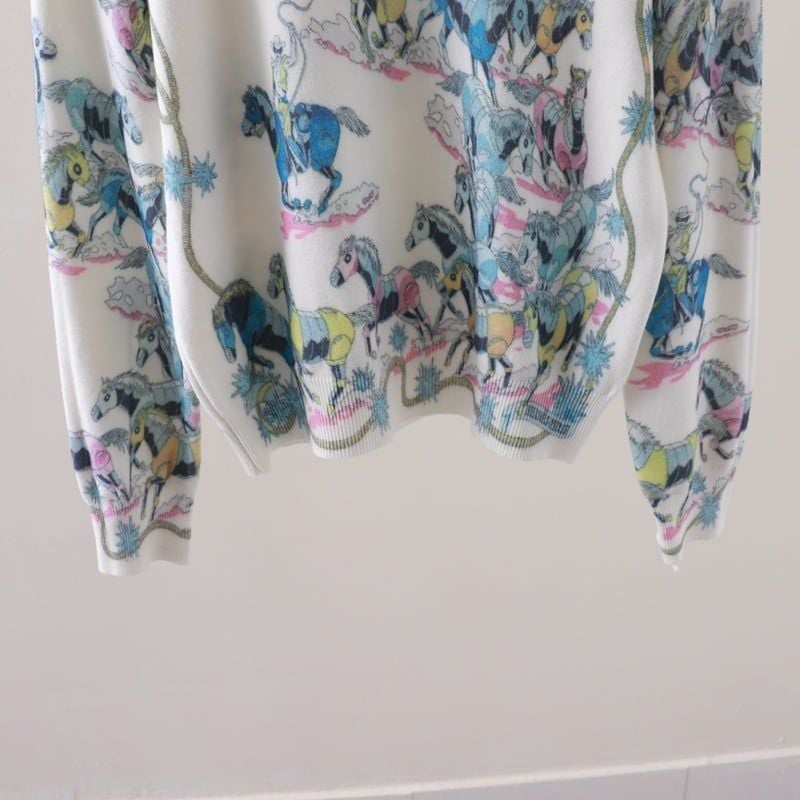  A865-Áo Len Dệt Kim Bách Mã Du Hành 