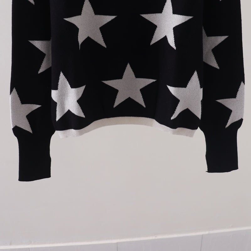  A872-Áo Len Ngôi Sao May Mắn Hàn Quốc 