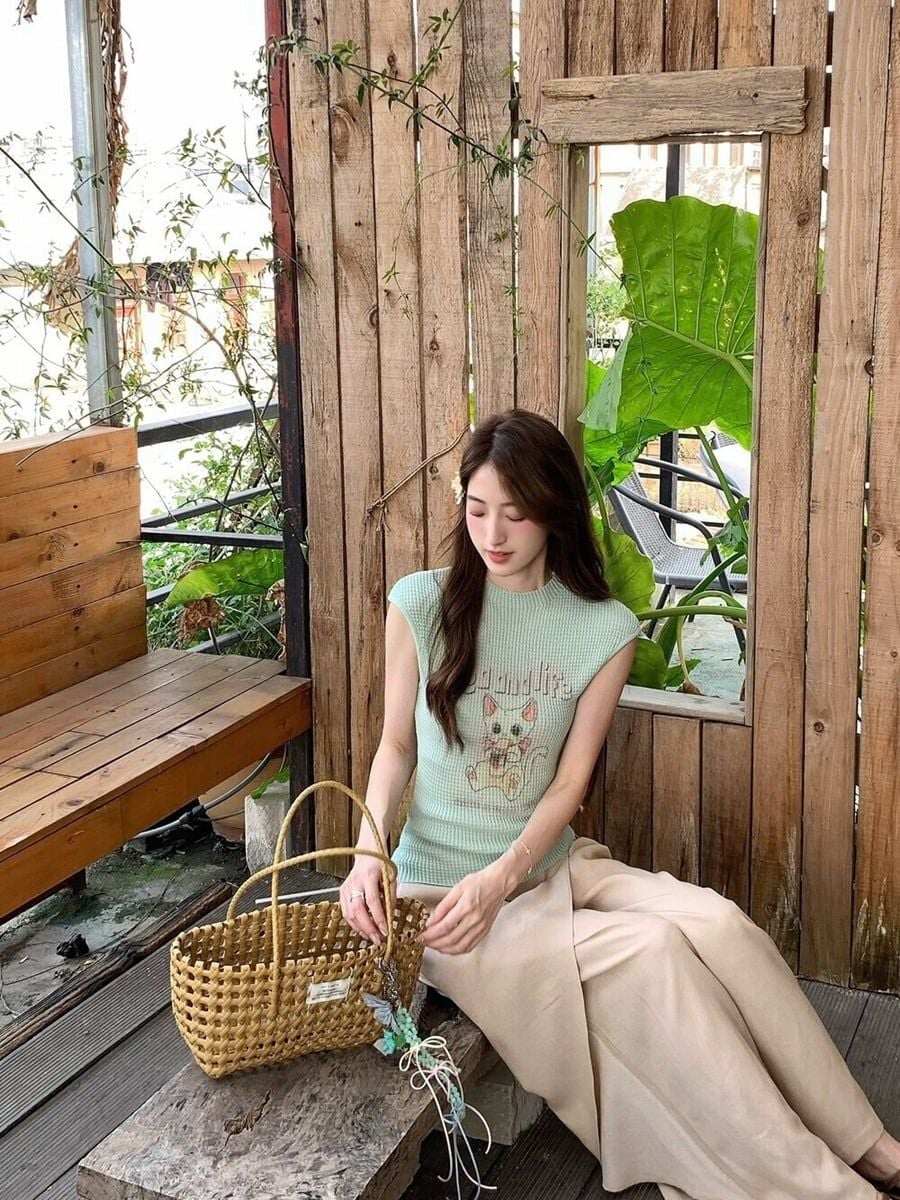  A886-Áo Dệt Kim Mèo Cưng Mùa Hè Thoáng Mát 