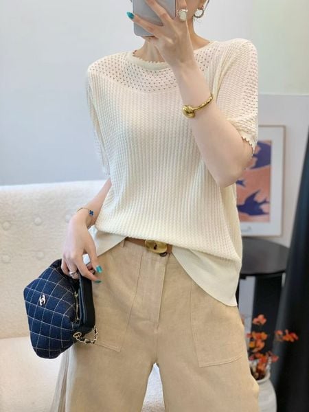  A929-Áo Len Dệt Kim Kiểu Pháp 