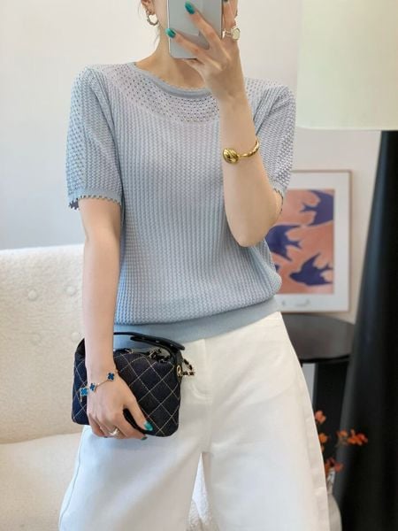  A929-Áo Len Dệt Kim Kiểu Pháp 
