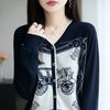  A932-Kisuhi-Áo Len Cổ Tim Dài Tay Hàn Quốc 