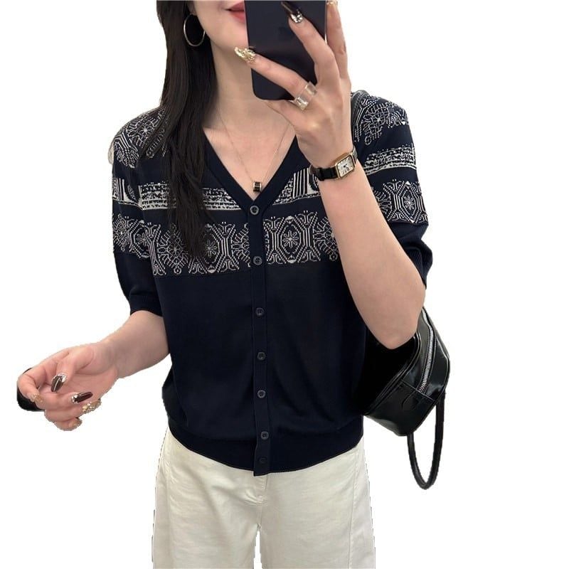  A964-Áo Len Họa Tiết Cổ Điển Nghệ Thuật Truyền Thống 