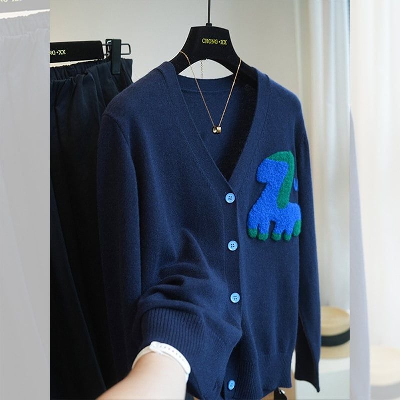  A968-Áo Khoác Cardigan Ngựa Con 