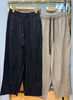  Q406-Quần Sọc Baggy Linen Gân 