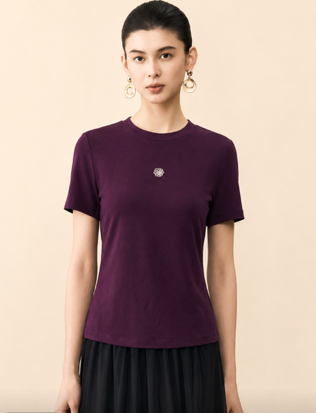  AT52- Áo Tay Ngắn lụa mịn Bambo Cotton 