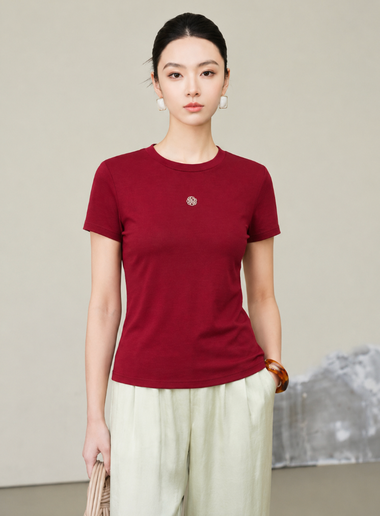  AT52- Áo Tay Ngắn lụa mịn Bambo Cotton 