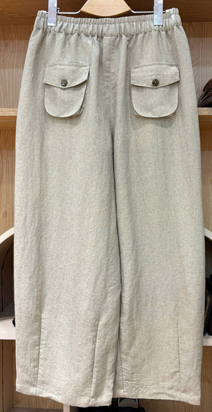  Q441-Quần Linen Tencel In Hoạ Tiết 