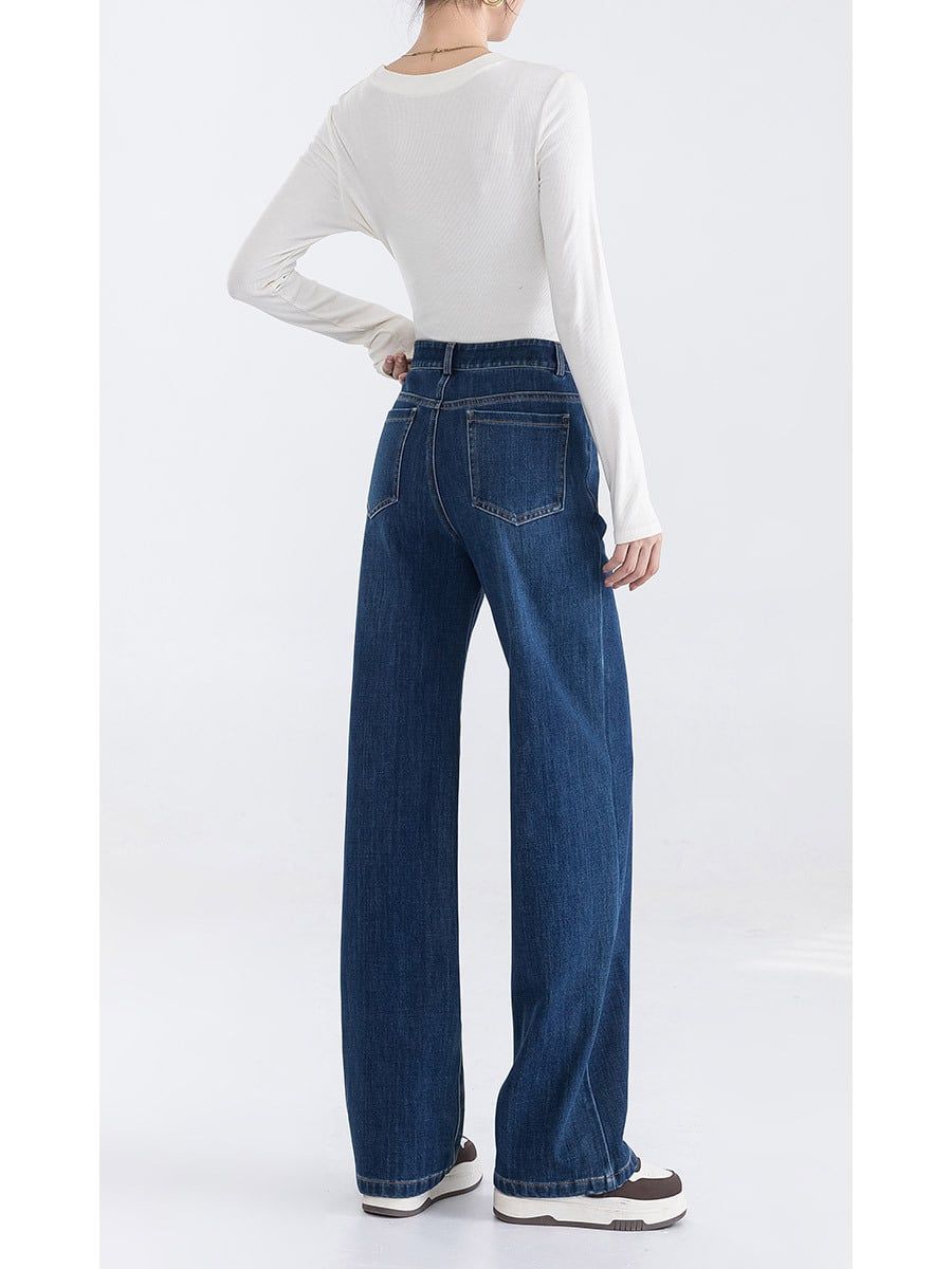  Q341-Quần Jeans Ống Đứng Mềm Mại Co Dãn 4 Chiều 