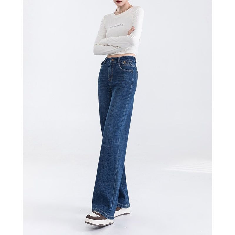  Q341-Quần Jeans Ống Đứng Mềm Mại Co Dãn 4 Chiều 