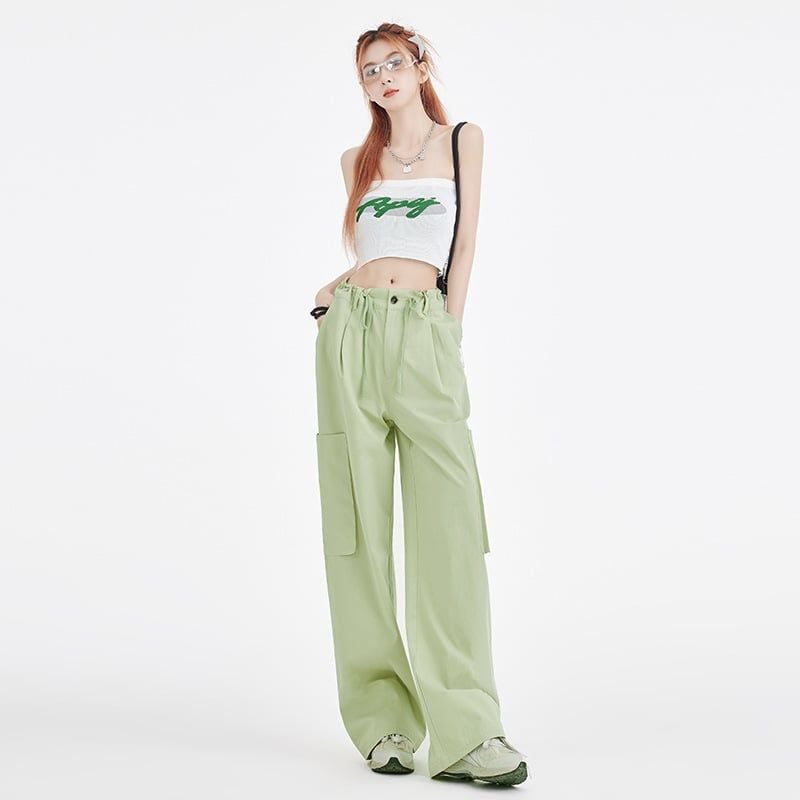  Q1361- Quần Túi Hộp Rút Eo Cá Tính 