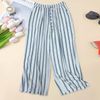  Q260- Quần Suông Sọc Linen Mềm Rũ 