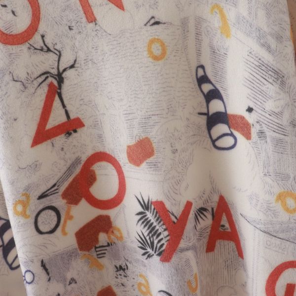  A755-Áo Len Dệt Kim Họa Tiết Trừu Tượng Mùa Thu 