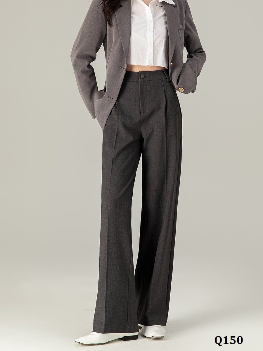  Q150-Quần Lụa Suông Co Dãn Túi Kiểu 