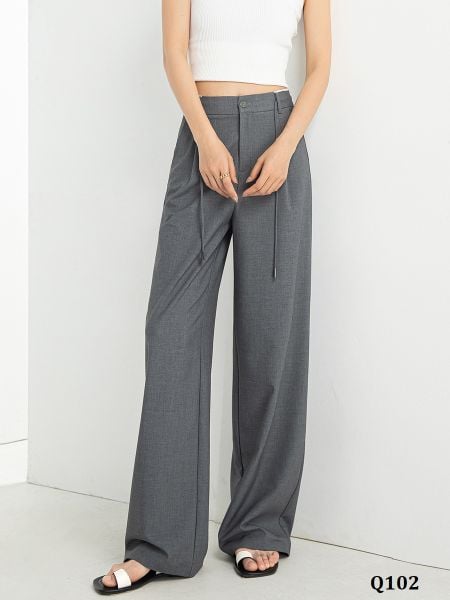  Q102-Quần Tây Lụa Dây Rút Co Dãn 