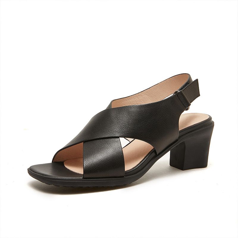  G188-Giày Sandal Quai Chéo Velcro Retro Cổ Điển 