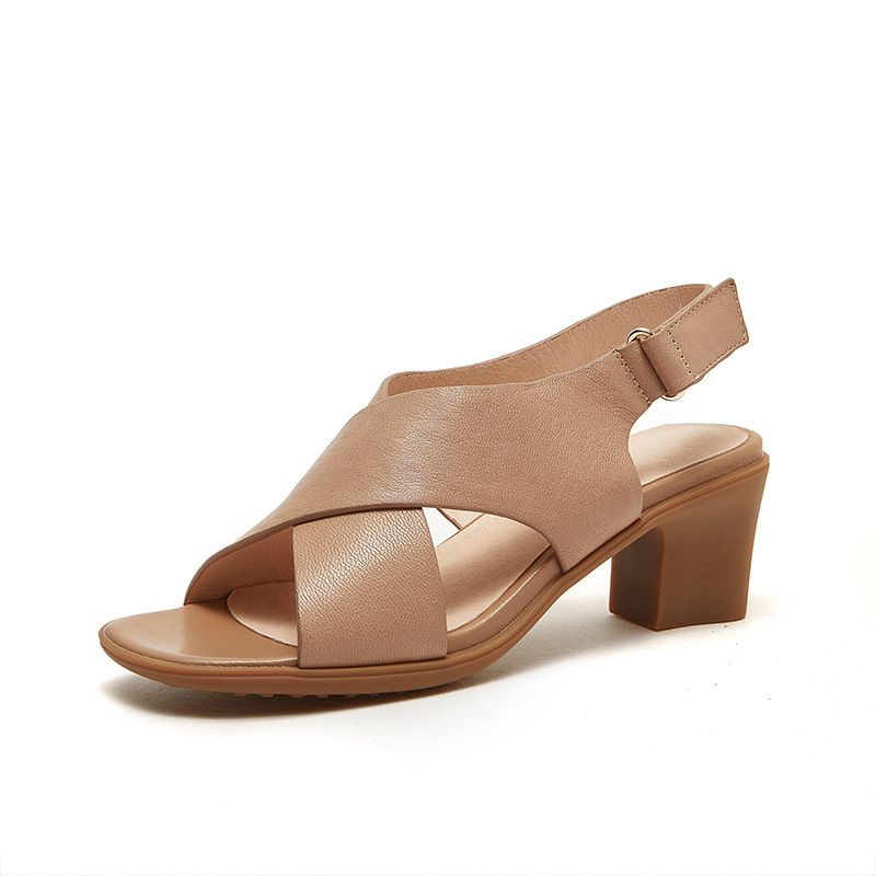  G188-Giày Sandal Quai Chéo Velcro Retro Cổ Điển 