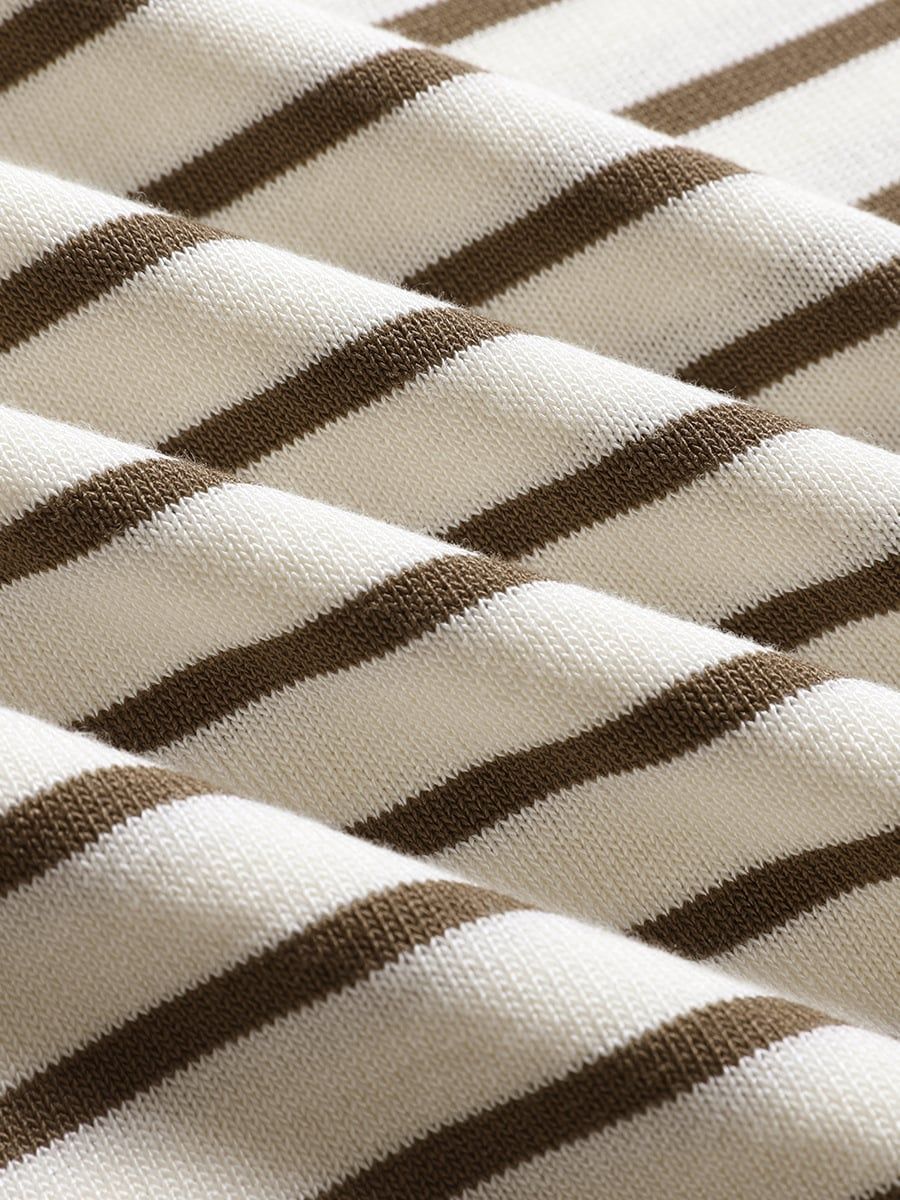  D09-Đầm Len Lụa Băng Khăn Choàng Kẻ Sọc 