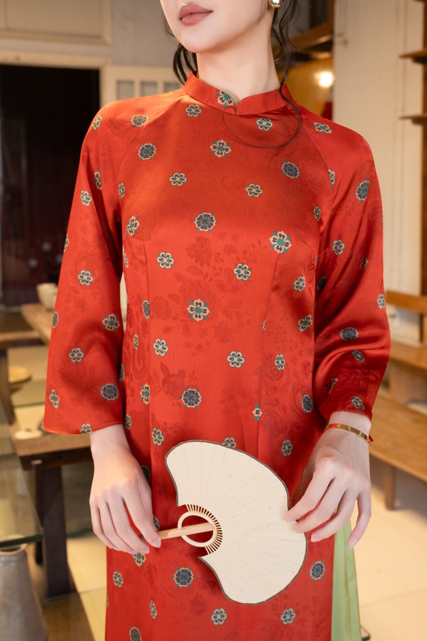  AD13-Áo Dài Lụa An Nhiên 