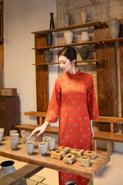  AD13-Áo Dài Lụa An Nhiên 